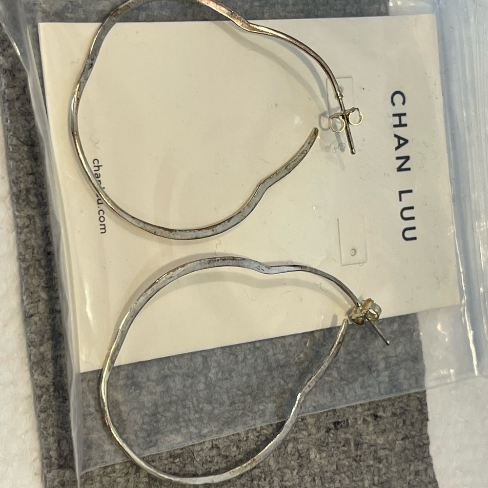 Minimalist sterling hoops from Chan Luu